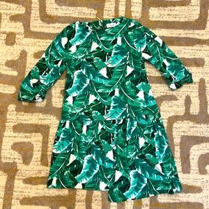 Closet. London green palm dress